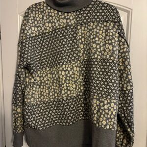 Oli & Hali Gray and Yellow Knit Sweater